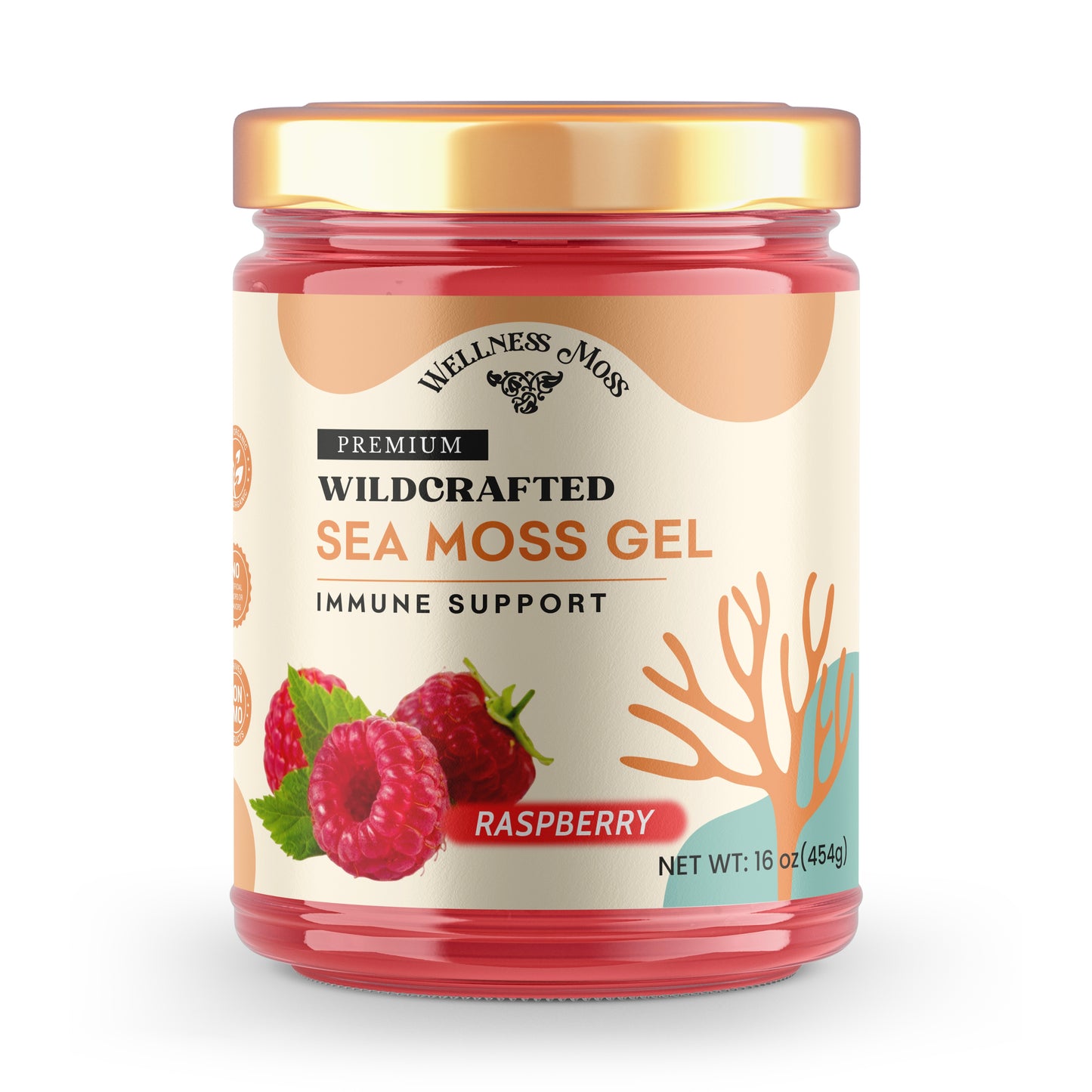 Premium Raspberry Sea Moss Gel